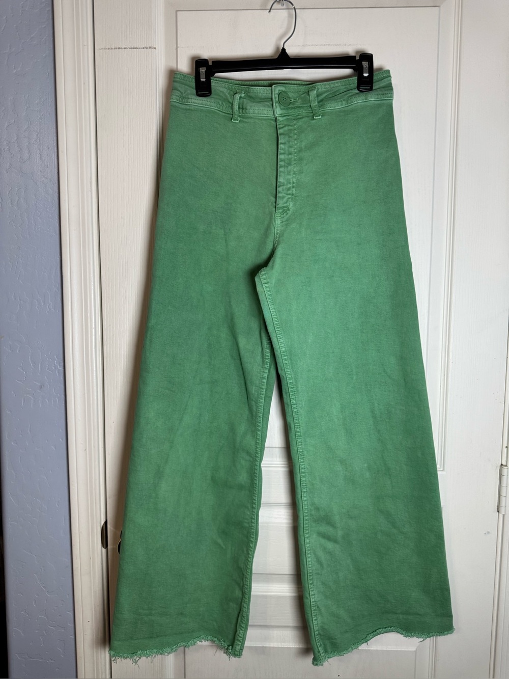 Zara Mint Green Wide-Leg Pants Size 10